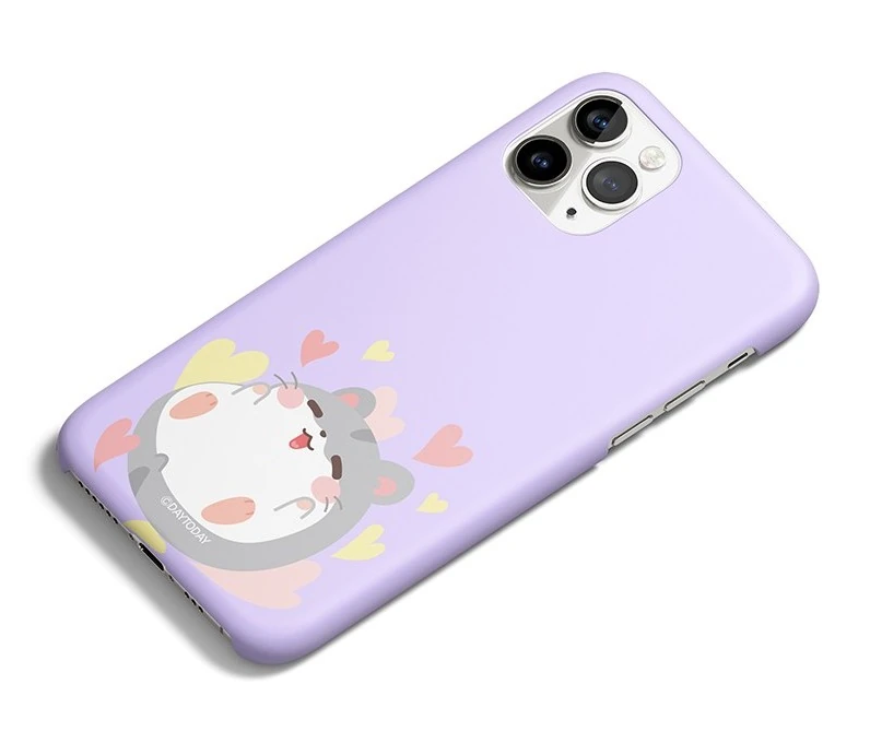 갤럭시A6 2018 SM-A600N 케이스 햄스터 카메라 개방부와 측면·하단이 함께 보이는 사선 후면