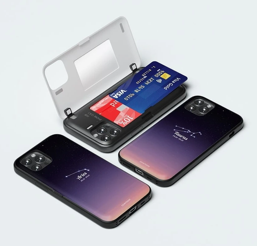 갤럭시노트10플러스 SM-N976N 카드 케이스 별자리 9_천칭자리 별자리 후면 인쇄
